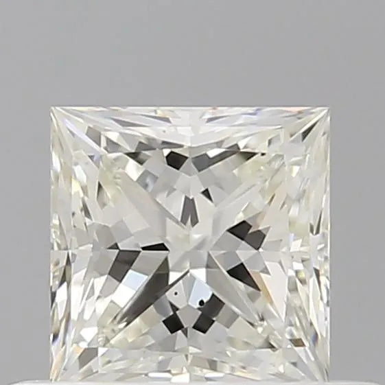 0.50ct Princess Natural Diamond (Colour J, Clarity SI1, GIA Certified)