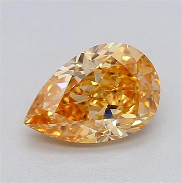 0.51ct Pear Lab Grown Diamond (Colour Fancy Intense Brownish Orange, Clarity VVS2, IGI Certified)