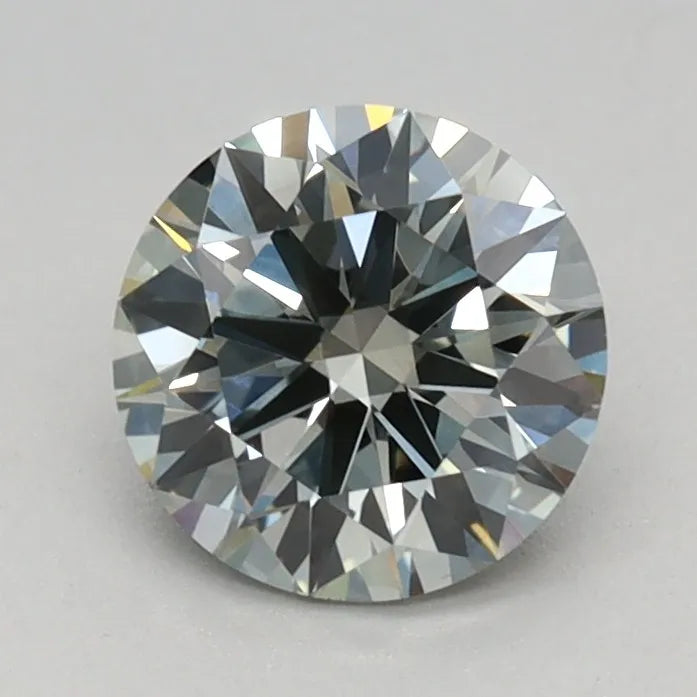0.74ct Round Lab Grown Diamond (Colour Fancy Green, Clarity VVS2, Cut ID, IGI Certified)