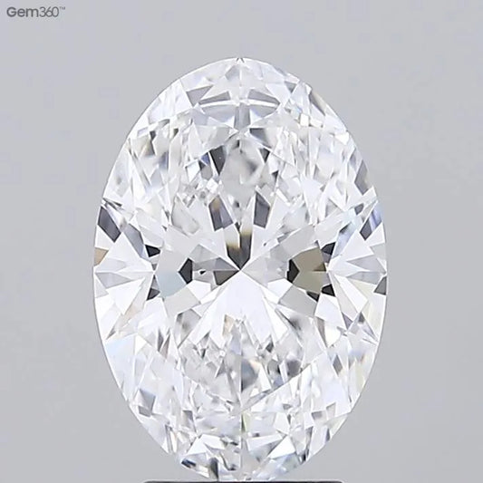 2.90ct Oval Lab Grown Diamond (Colour D, Clarity VVS2, GIA Certified)