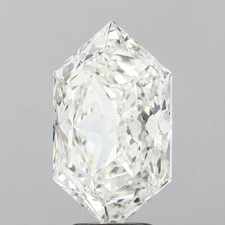 5.05ct Hexagonal Lab Grown Diamond (Colour G, Clarity VVS2, IGI Certified)