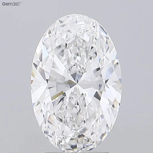 2.51ct Oval Lab Grown Diamond (Colour E, Clarity VVS2, IGI Certified)