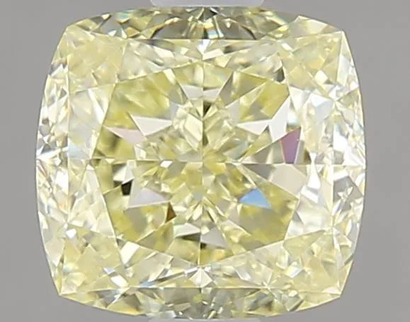 1.52ct Cushion brilliant Natural Diamond (Colour Fancy Light Yellow, Clarity IF, GIA Certified)