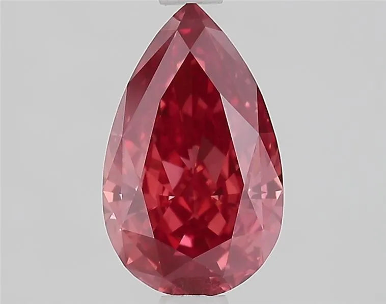 1.55ct Pear Lab Grown Diamond (Colour Fancy Vivid Pink, Clarity VVS2, IGI Certified)