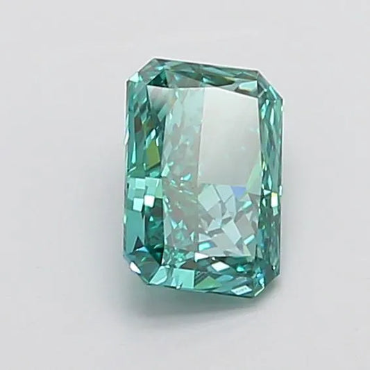 1.56ct Radiant Lab Grown Diamond (Colour Fancy Vivid Green, Clarity VVS2, IGI Certified)