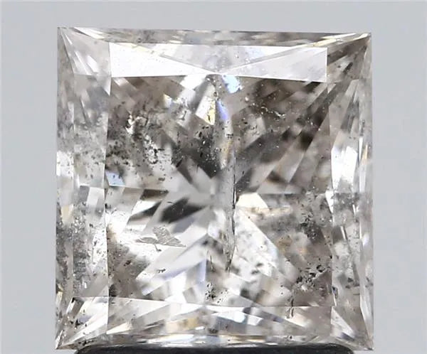 1.71ct Princess Natural Diamond (Colour J, Clarity I1, IGI Certified)