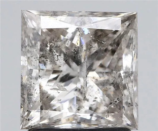 1.71ct Princess Natural Diamond (Colour J, Clarity I1, IGI Certified)