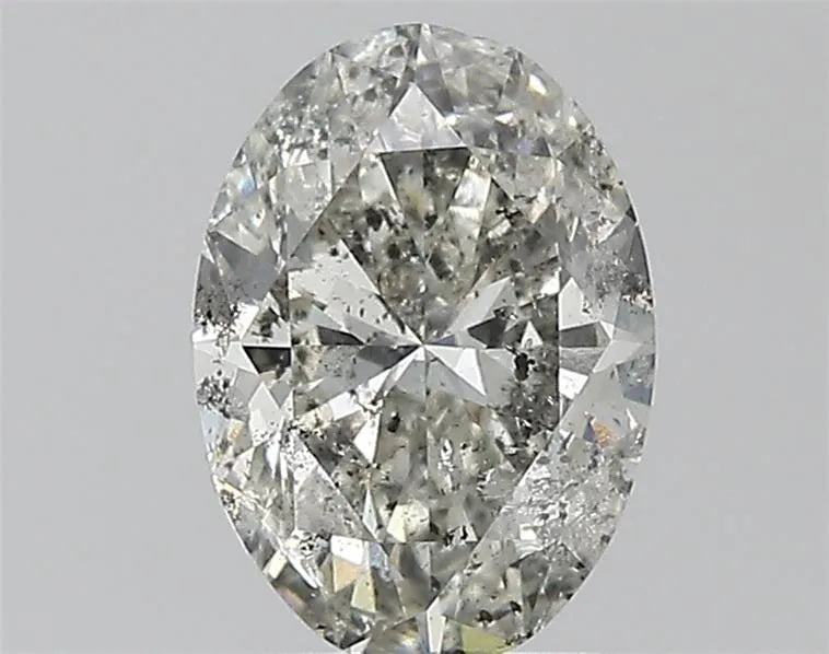 1.70ct Oval Natural Diamond (Colour J, Clarity I1, Cut VG, IGI Certified)