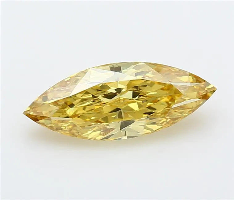 2.00ct Marquise Lab Grown Diamond (Colour Fancy Vivid Yellow, Clarity VVS2, Cut GD, IGI Certified)