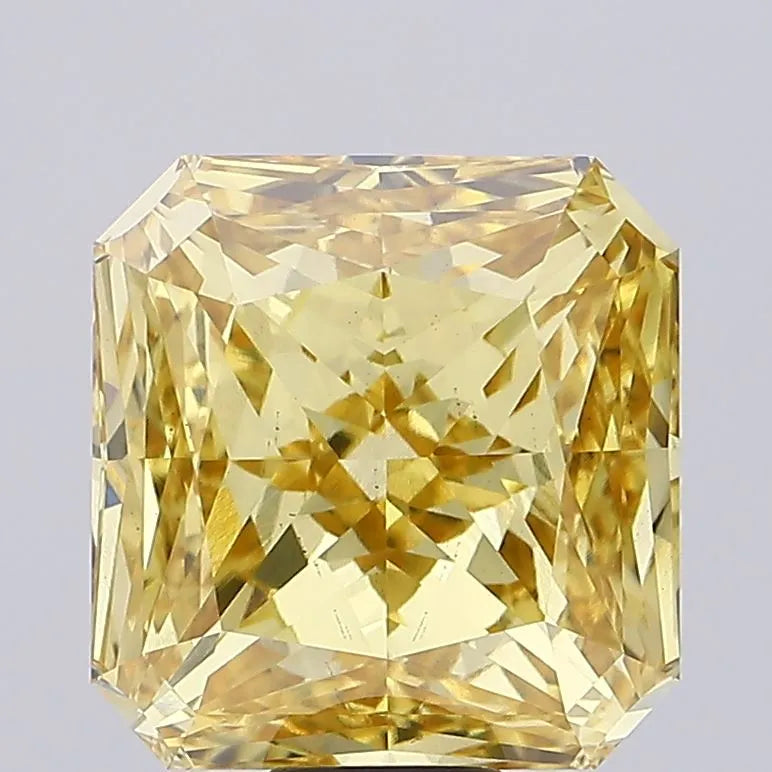 15.03ct Square radiant Lab Grown Diamond (Colour Fancy Vivid Yellow, Clarity VS1, IGI Certified)