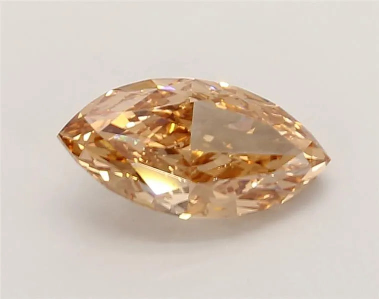 2.04ct Marquise Lab Grown Diamond (Colour Fancy Light Yellowish Brown, Clarity VVS2, IGI Certified)