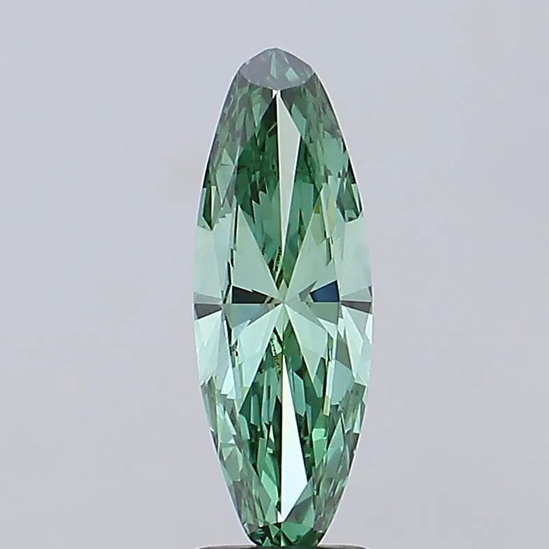 2.07ct Oval Lab Grown Diamond (Colour Fancy Vivid Green, Clarity VVS2, IGI Certified)