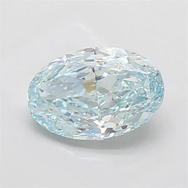 2.21ct Oval Lab Grown Diamond (Colour Fancy Intense Blue, Clarity VS1, IGI Certified)