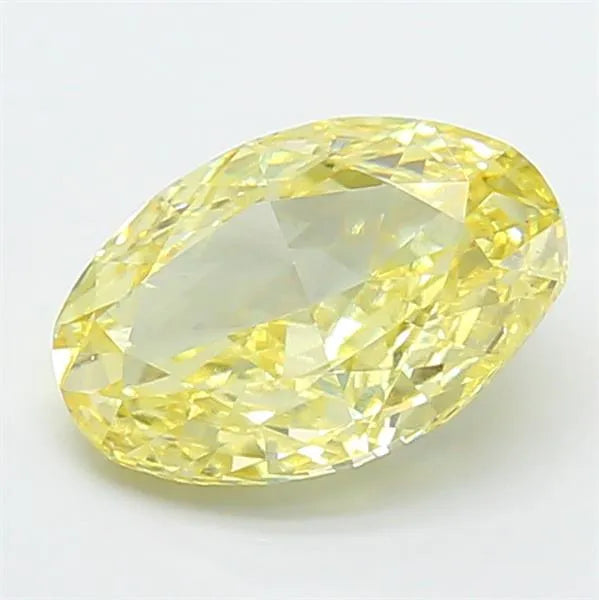 2.59ct Oval Lab Grown Diamond (Colour Fancy Yellow, Clarity VS1, IGI Certified)
