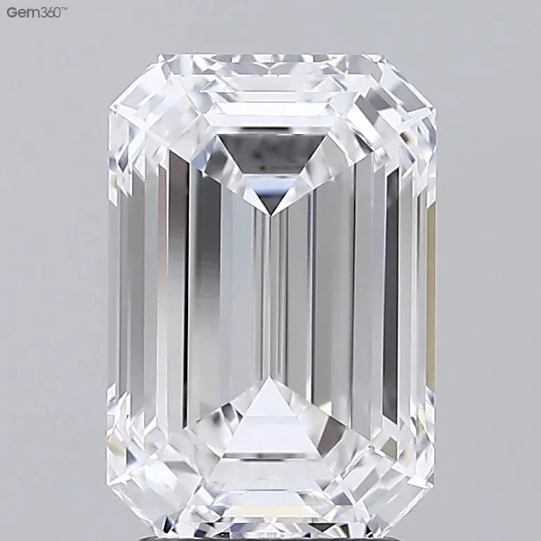 2.98ct Emerald Lab Grown Diamond (Colour D, Clarity VVS1, IGI Certified)