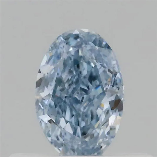 0.30ct Oval Lab Grown Diamond (Colour Fancy Intense Blue, Clarity SI1, IGI Certified)