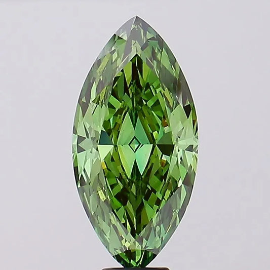 9.06ct Marquise Lab Grown Diamond (Colour Fancy Green, Clarity VS1, Cut GD, IGI Certified)