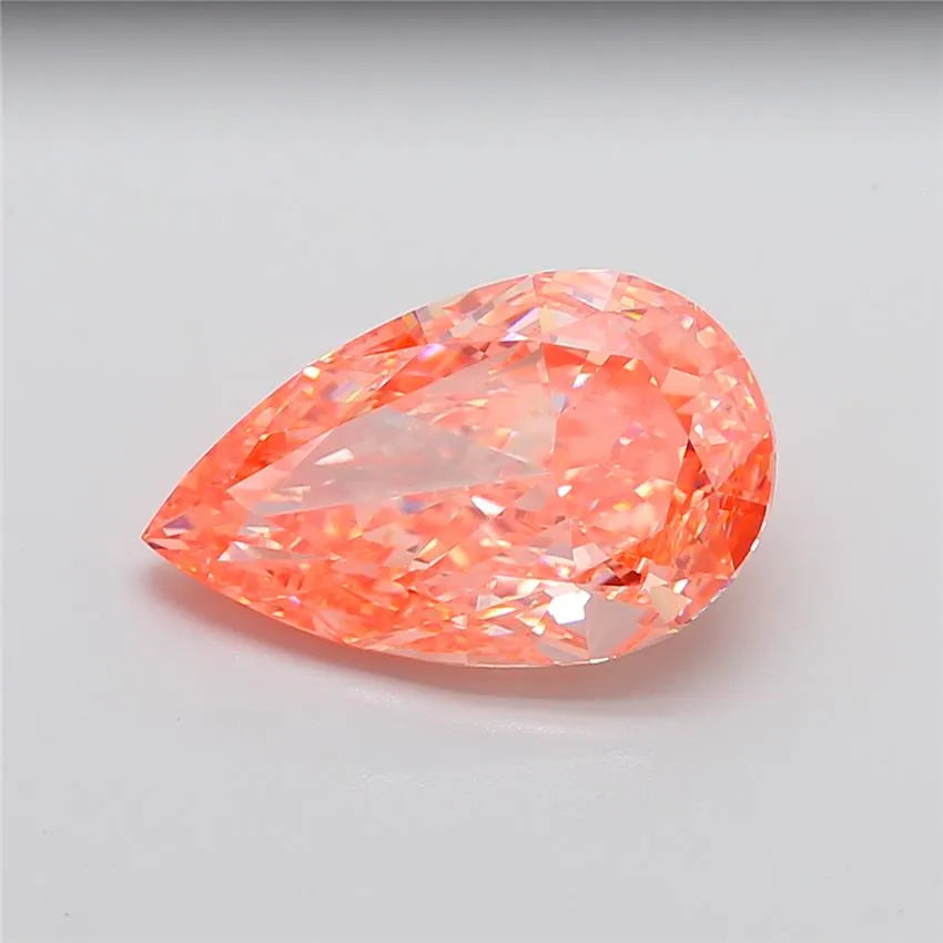 9.29ct Pear Lab Grown Diamond (Colour Fancy Vivid Pink, Clarity VVS2, IGI Certified)