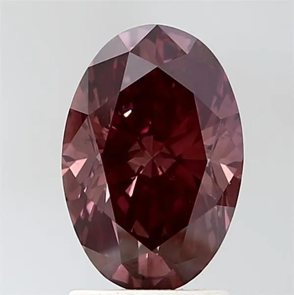 2.00ct Oval Lab Grown Diamond (Colour Fancy Brownish Pink, Clarity VS1, IGI Certified)