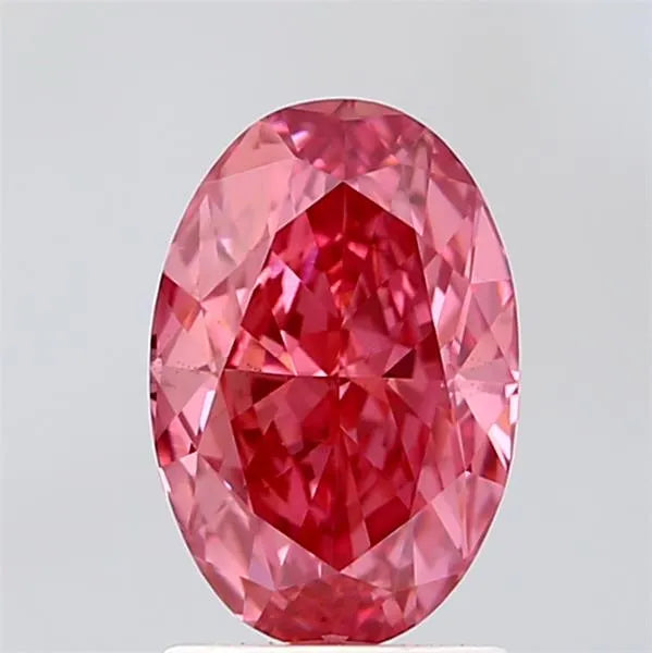 2.08ct Oval Lab Grown Diamond (Colour Fancy Vivid Pink, Clarity VS1, IGI Certified)