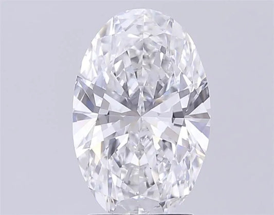 2.54ct Oval Lab Grown Diamond (Colour D, Clarity VVS2, IGI Certified)