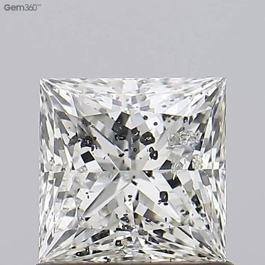 1.02ct Princess Natural Diamond (Colour H, Clarity I1, Cut VG, IGI Certified)