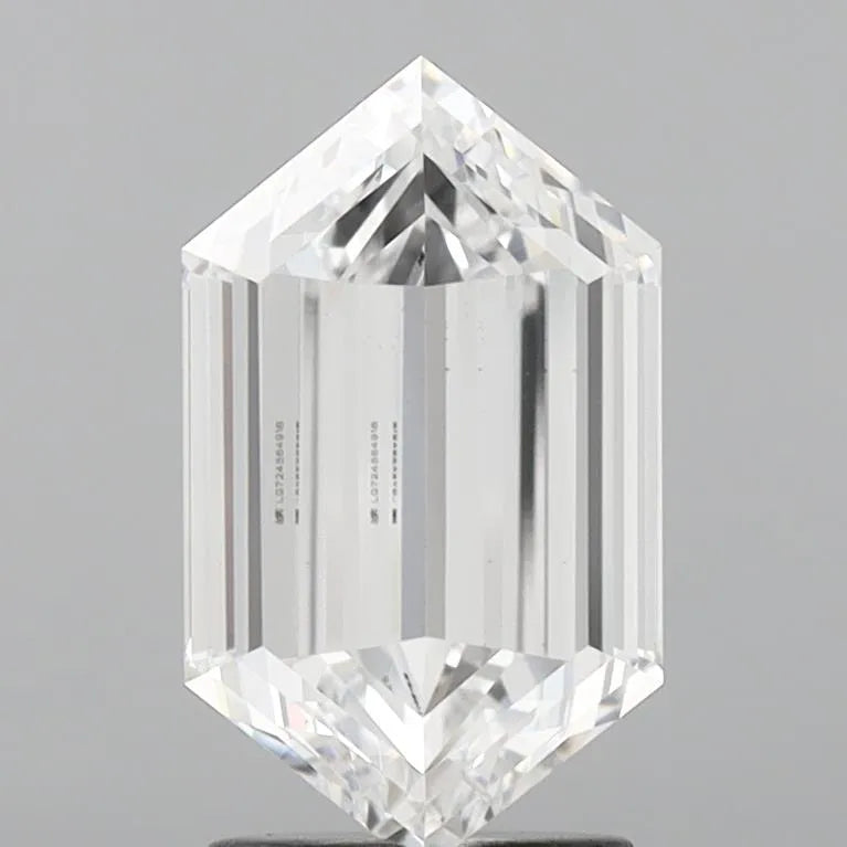 3.00ct Hexagonal Lab Grown Diamond (Colour D, Clarity VVS2, IGI Certified)