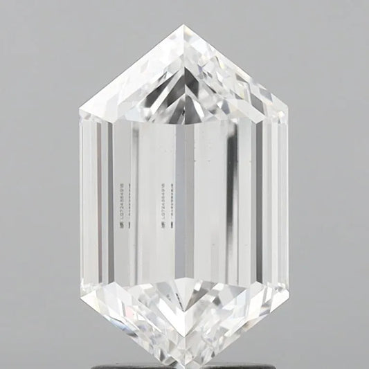 3.00ct Hexagonal Lab Grown Diamond (Colour D, Clarity VVS2, IGI Certified)