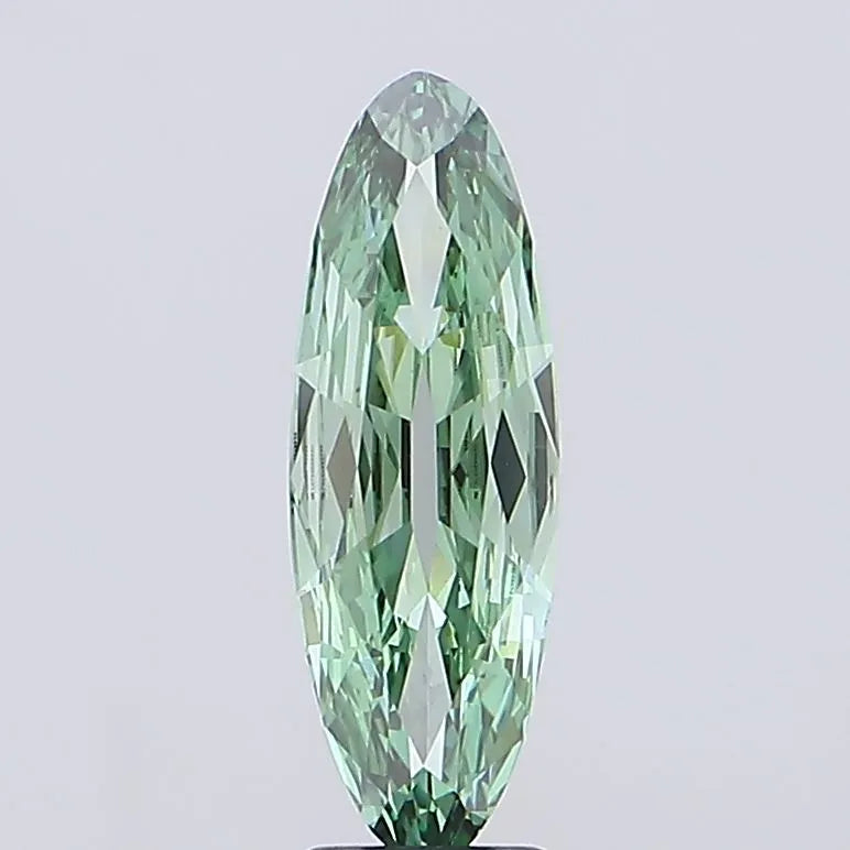 3.03ct Oval Lab Grown Diamond (Colour Fancy Vivid Green, Clarity VS1, IGI Certified)