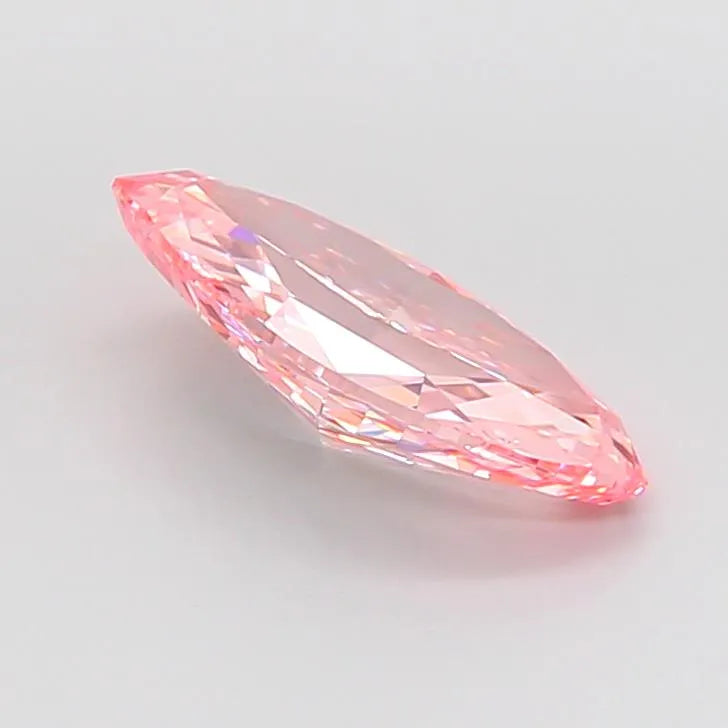 3.07ct Marquise Lab Grown Diamond (Colour Fancy Vivid Pink, Clarity VVS2, IGI Certified)
