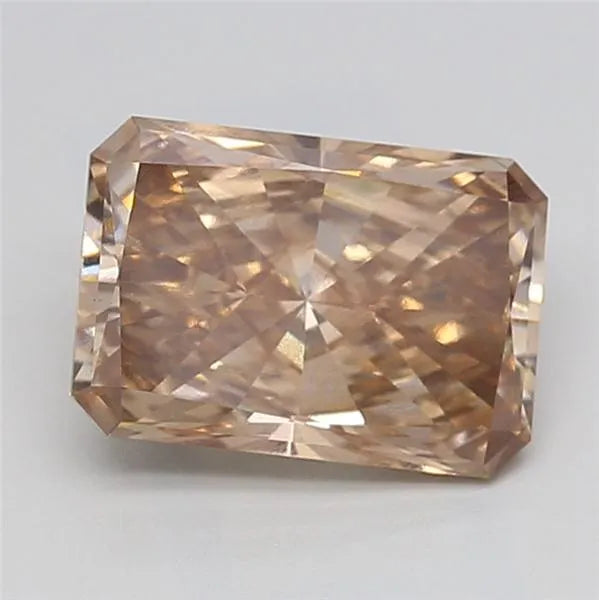 3.18ct Radiant Lab Grown Diamond (Colour Fancy Brown, Clarity VS1, IGI Certified)