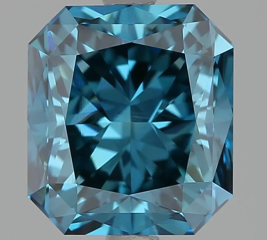 3.19ct Radiant Natural Diamond (Colour Fancy Deep Blue, Clarity VS1, IGI Certified)