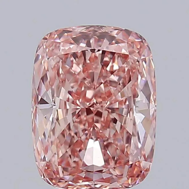 3.31ct Cushion modified Lab Grown Diamond (Colour Fancy Vivid Pink, Clarity VS1, IGI Certified)