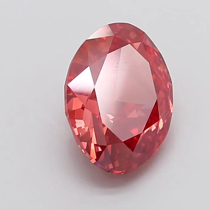 4.02ct Oval Lab Grown Diamond (Colour Fancy Vivid Pink, Clarity VS1, IGI Certified)