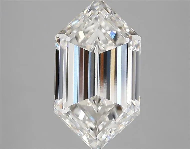 5.57ct Hexagonal Lab Grown Diamond (Colour F, Clarity VVS1, IGI Certified)