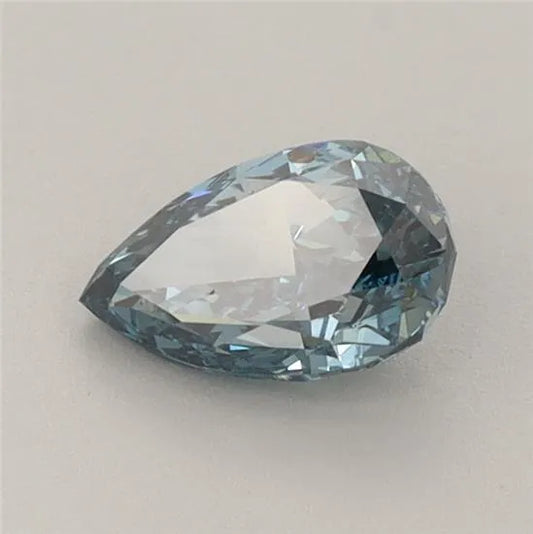 0.72ct Pear Lab Grown Diamond (Colour Fancy Deep Blue, Clarity VS1, IGI Certified)