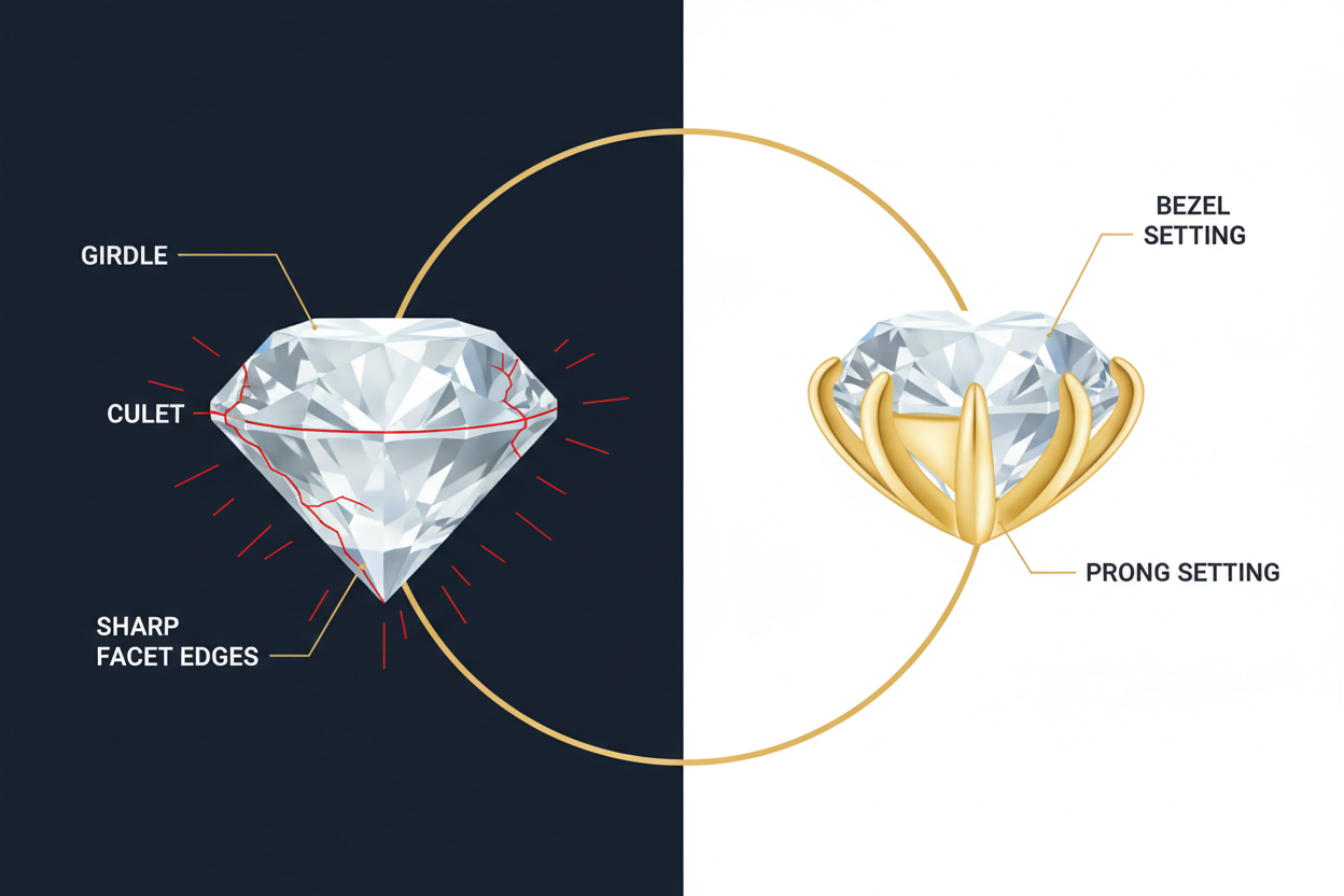 What Causes Diamonds to Chip or Crack – Diamovida
