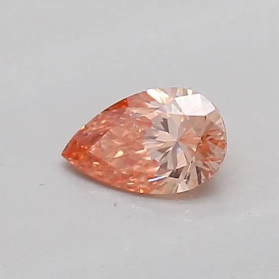0.14ct Pear Lab Grown Diamond (Colour Fancy Intense Brownish Orange, Clarity VS2, IGI Certified)