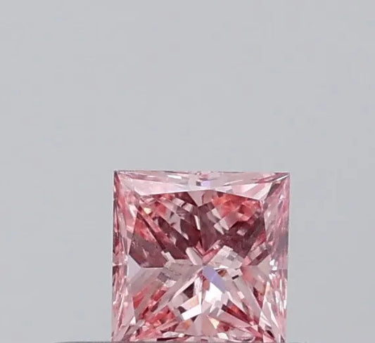 0.23ct Princess Lab Grown Diamond (Colour Fancy Vivid Blue, Clarity VS1, IGI Certified)