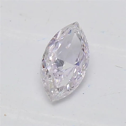 0.26ct Marquise Natural Diamond (Colour Very Light Pink, Clarity I1, GIA Certified)
