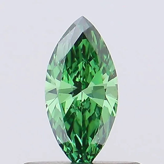 0.29ct Marquise Lab Grown Diamond (Colour Fancy Vivid Green, Clarity VS1, IGI Certified)