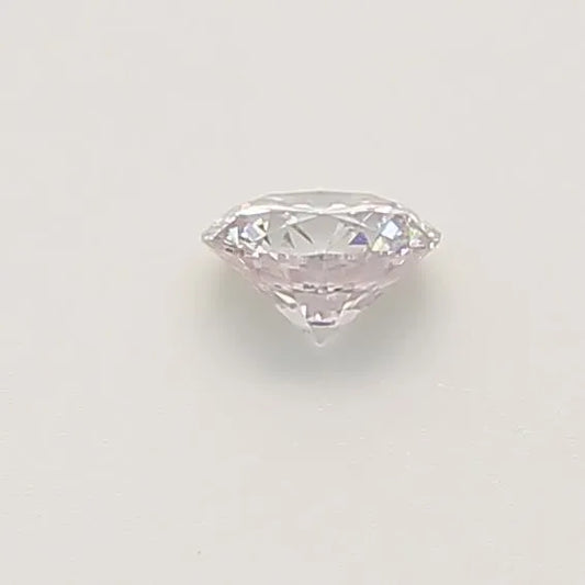 0.33ct Round Natural Diamond (Colour Faint Pink, Clarity VS2, Cut GD, GIA Certified)