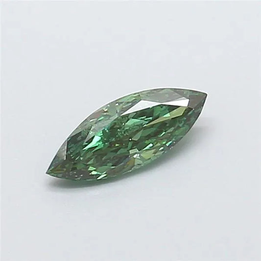 0.36ct Marquise Lab Grown Diamond (Colour Fancy Vivid Green, Clarity SI1, IGI Certified)