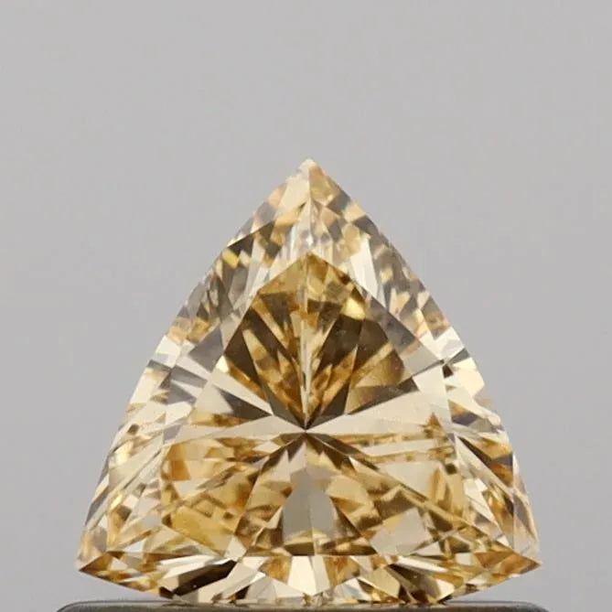 0.38ct Triangular Lab Grown Diamond (Colour Light Yellowish Brown, Clarity VVS2, IGI Certified)