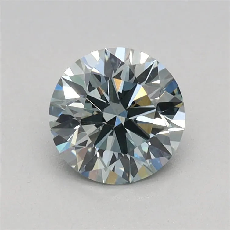 0.57ct Round Lab Grown Diamond (Colour Fancy Green, Clarity VVS2, Cut ID, IGI Certified)