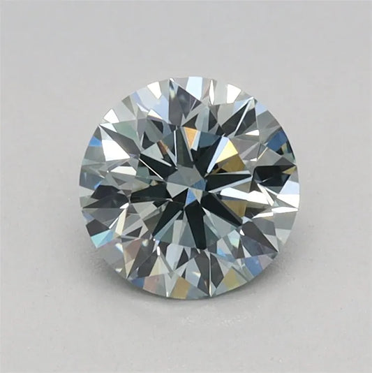 0.57ct Round Lab Grown Diamond (Colour Fancy Green, Clarity VVS2, Cut ID, IGI Certified)