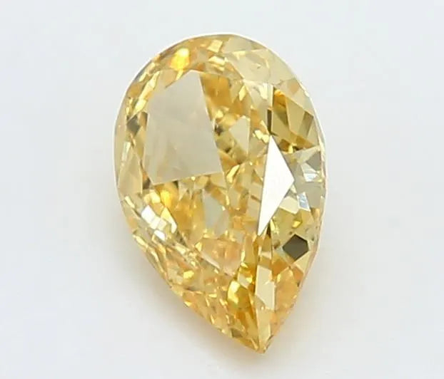 0.60ct Pear Lab Grown Diamond (Colour Fancy Vivid Yellow, Clarity VVS2, IGI Certified)