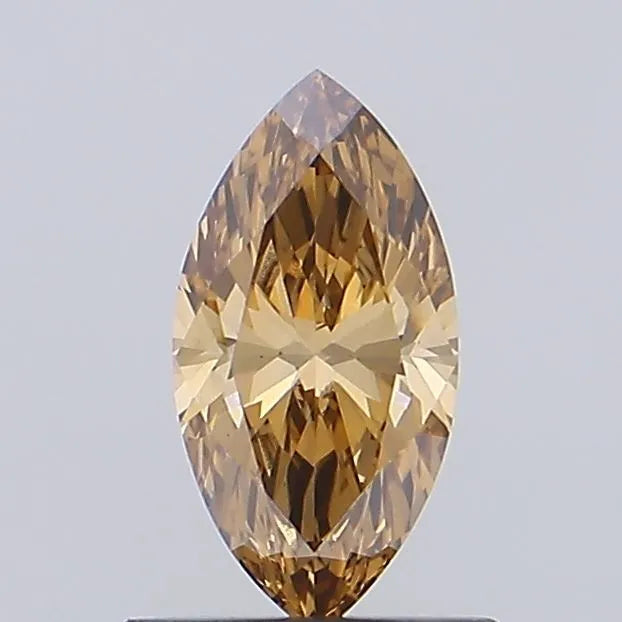 0.71ct Marquise Lab Grown Diamond (Colour Fancy Brown, Clarity VVS2, IGI Certified)