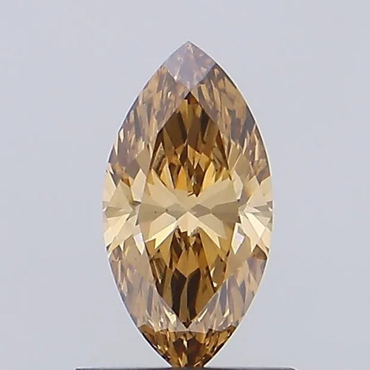 0.71ct Marquise Lab Grown Diamond (Colour Fancy Brown, Clarity VVS2, IGI Certified)