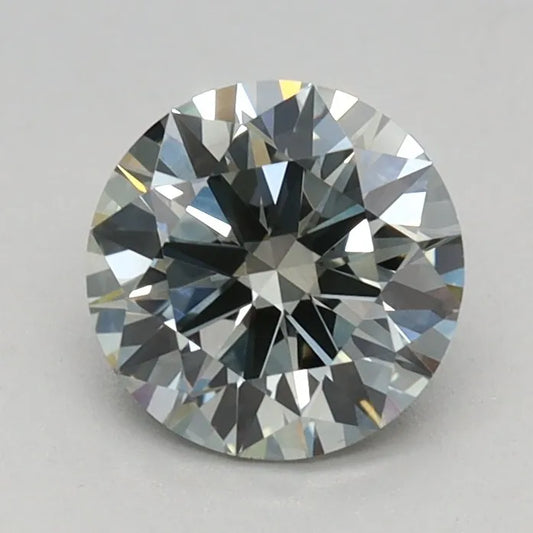 0.74ct Round Lab Grown Diamond (Colour Fancy Green, Clarity VVS2, Cut ID, IGI Certified)